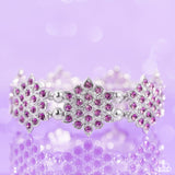 Scintillating Snowflakes Purple ✧ Stretch Bracelet