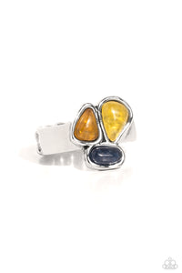 Blue,Orange,Ring Skinny Back,Yellow,Geometry Test Yellow ✧ Ring