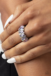 Iridescent,Purple,Ring Skinny Back,Kaleidoscopic Knockout Purple ✧ Iridescent Ring