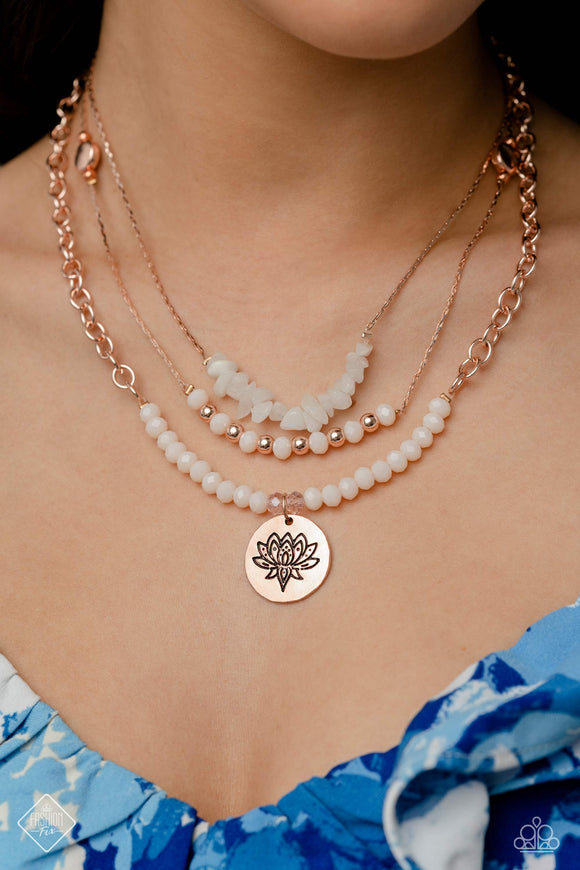 Lotus Luxury Rose Gold ✧ Necklace