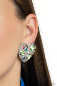 Earrings Post,Green,Hearts,Multi-Colored,Valentine's Day,Relationship Ready Green ✧ Heart Post Earrings