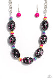 No Laughing SPLATTER Pink ✧ Necklace