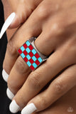Checkerboard Craze Red ✧ Ring