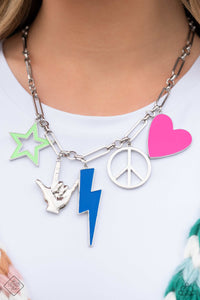 Blue,Green,Multi-Colored,Necklace Short,Pink,Silver,Sunset Sightings,Haute Hippie Multi ✧ Necklace