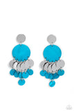 SHELL of the Ball Blue ✧ Post Earrings