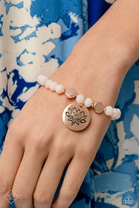 Bracelet Stretchy,Glimpses of Malibu,Rose Gold,Sets,Leisurely Lotus Rose Gold ✧ Stretch Bracelet