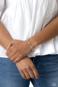 Bracelet Seed Bead,Bracelet Stretchy,Gold,Gray,Light Pink,Pink,Deep-Seeded Dimension Silver ✧ Seed Bead Stretch Bracelet