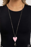 Subtle Soulmate Pink ✧ Heart Lanyard Necklace