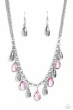 Teardrop Timbre Pink ✧ Necklace