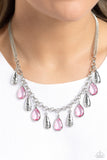 Teardrop Timbre Pink ✧ Necklace