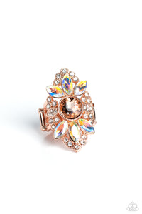 Copper,Iridescent,Multi-Colored,Orange,Ring Wide Back,GLISTEN Here! Copper ✧ Iridescent Ring