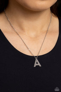 Initial,Necklace Short,Silver,Leave Your Initials Silver - A ✧ Necklace