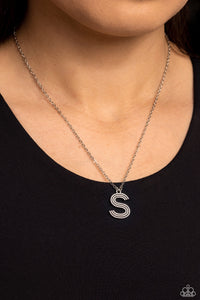 Initial,Necklace Short,Silver,Leave Your Initials Silver - S ✧ Necklace