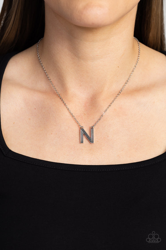 Leave Your Initials Silver - N ✧ Necklace