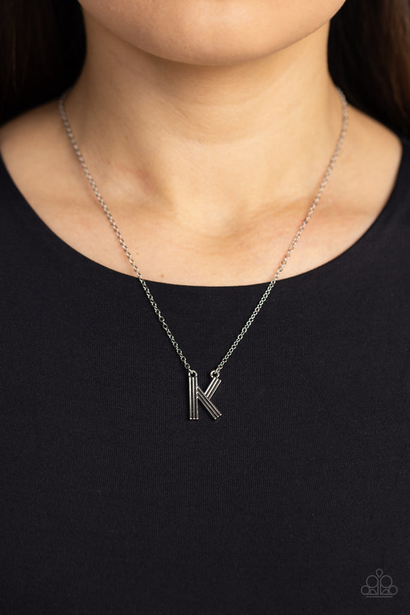 Leave Your Initials Silver - K ✧ Necklace