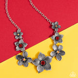 Free FLORAL Red ✧ Iridescent Necklace