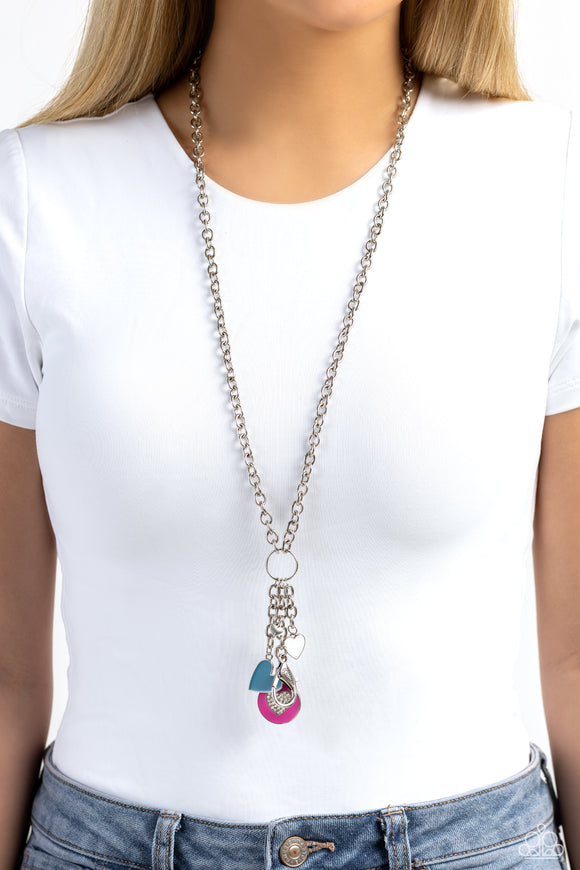 Homecoming Hour Pink ✧ Heart Lanyard Necklace