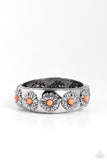 Taking FLORAL Orange ✧ Hinged Bracelet