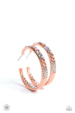 Glitzy by Association Copper ✧ Iridescent Hoop Earrings
