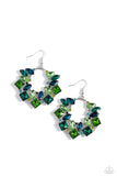 Wreathed in Watercolors Green ✧ Earrings