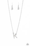 INITIALLY Yours K - White ✧ Necklace