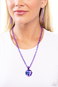 Necklace Short,Purple,UV Shimmer,Las Vegas DIP Purple ✧ UV Necklace