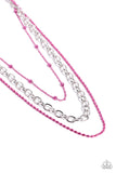 Mardi Gras Mayhem Pink ✧ Necklace