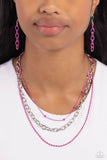 Mardi Gras Mayhem Pink ✧ Necklace