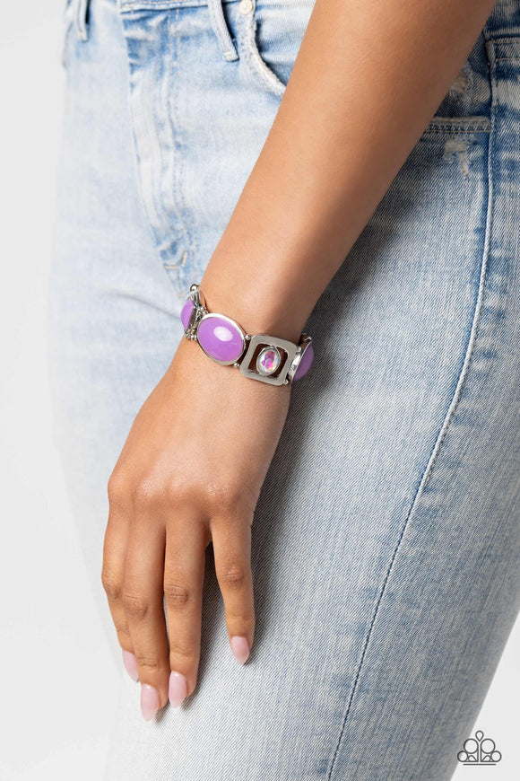 Majestic Mashup Purple ✧ Iridescent Stretch Bracelet