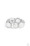 Majestic Mashup White ✧ Iridescent Stretch Bracelet