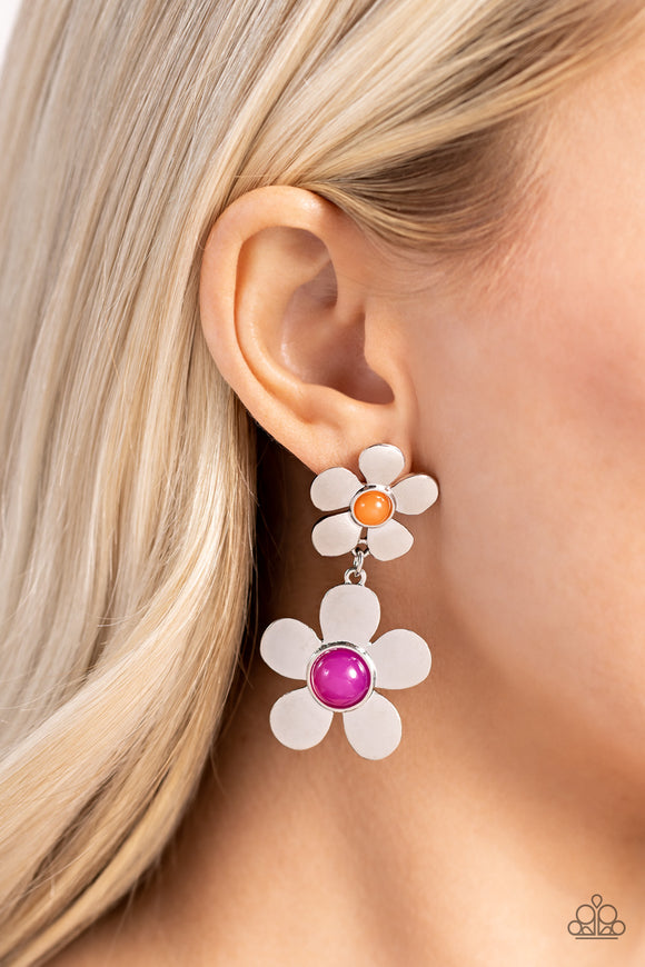 Fashionable Florals Pink ✧ Post Earrings