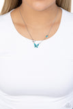 Cant BUTTERFLY Me Love Blue ✧ Necklace