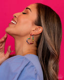 Striped Sweethearts Multi ✧ Heart Hoop Earrings