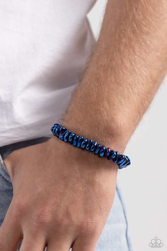 Monochromatic Mechanic Blue ✧ Stretch Bracelet