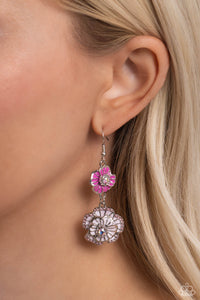 Earrings Fish Hook,Iridescent,Light Pink,Pink,Intricate Impression Pink ✧ Iridescent Earrings