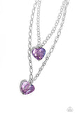 Layered Love Purple ✧ Heart Necklace