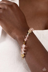 Bracelet Stretchy,Gold,Light Pink,Pink,Energetic Edge Pink ✧ Stretch Bracelet