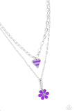 Childhood Charms Purple ✧ Heart Necklace