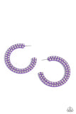 Flawless Fashion Purple ✧ Hoop Earrings
