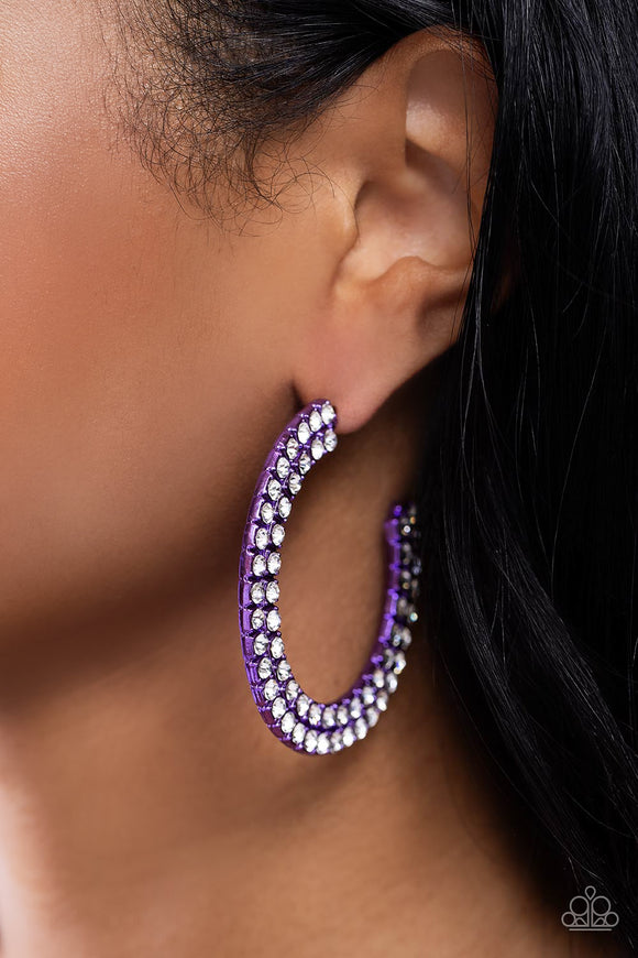 Flawless Fashion Purple ✧ Hoop Earrings
