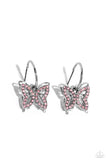Lyrical Layers Pink ✧ Butterfly Hoop Earrings