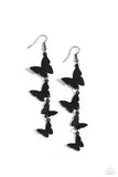 Haphazard Headliner Black ✧ Butterfly Earrings