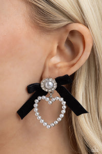 Black,Earrings Post,Favorite,White,BOW and Then Black ✧ Post Earrings