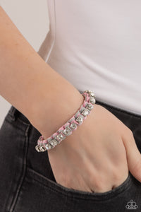 Bracelet Knot,Gray,Light Pink,Pink,Urban Sparkle Bracelet,The Next Big STRING Silver ✧ Bracelet