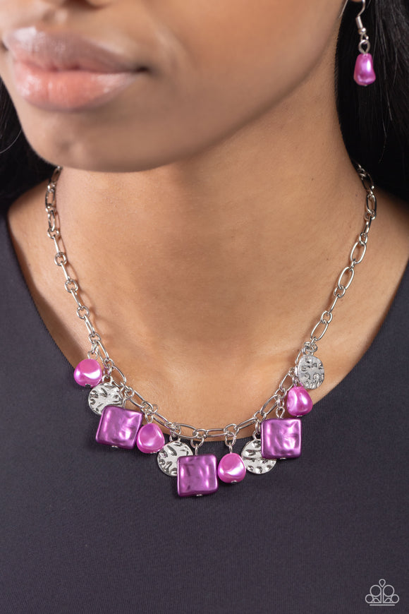 Sophisticated Squared Purple ✧ Necklace