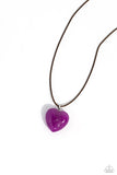 Serene Sweetheart Purple ✧ Heart Necklace