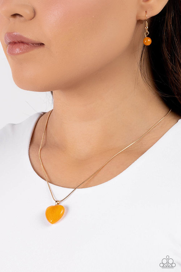 Prismatic Pastime Gold ✧ Heart Necklace