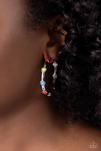 Earrings Hoop,Multi-Colored,Affectionate Actress Red ✧ Hoop Earrings