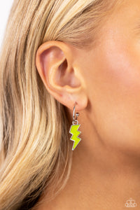 Earrings Hoop,Green,Lightning Limit Green ✧ Hoop Earrings