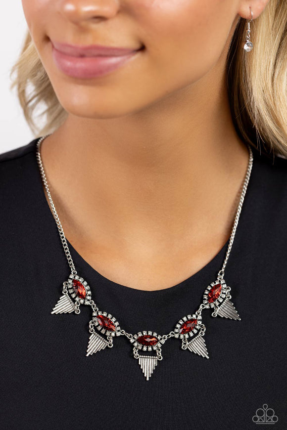 Scintillating Shimmer Red ✧ Necklace